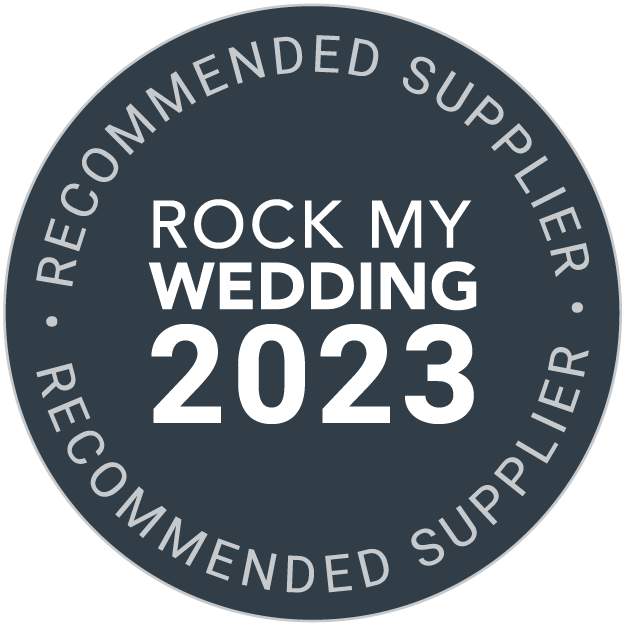 badge for recommended supplier for rock my wedding 2023